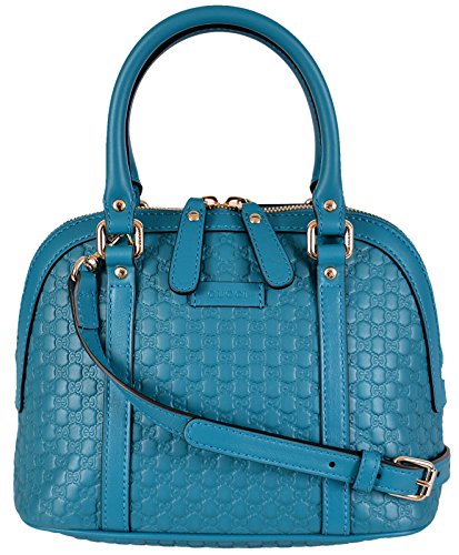 Gucci Women’s Micro GG Leather Convertible Mini Dome Purse (Cobalt Blue)