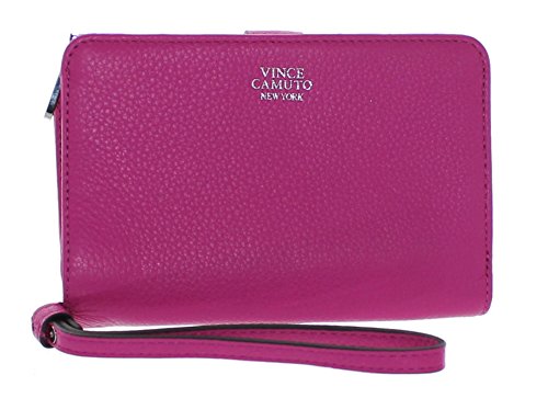 Vince Camuto Cami Leather Wristlet Wallet Pink Orchid