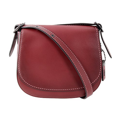 Coach Saddle 23 Bordeaux Small Ladies Leather Handbag 55036BPBOR