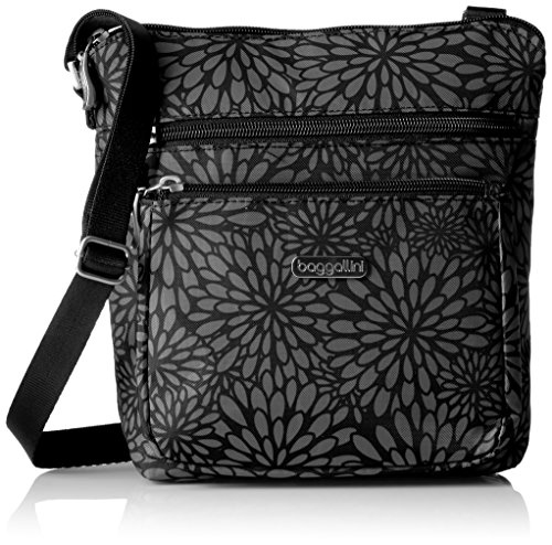 Baggallini Pocket Lightweight Crossbody Bag–Spacious, Water-Resistant Travel Purse with RFID Wristlet