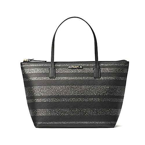 Kate Spade New York Haven Lane Hani Black Glitter Shoulder Handbag