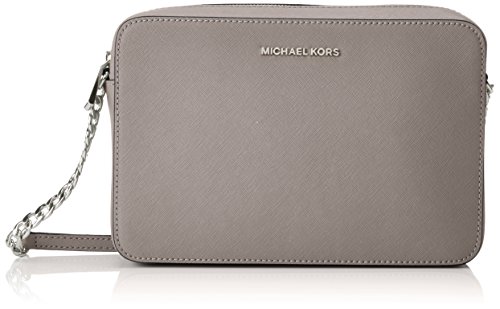 Michael Kors Jet Set Travel Large Crossbody Handbag – Pearl Grey