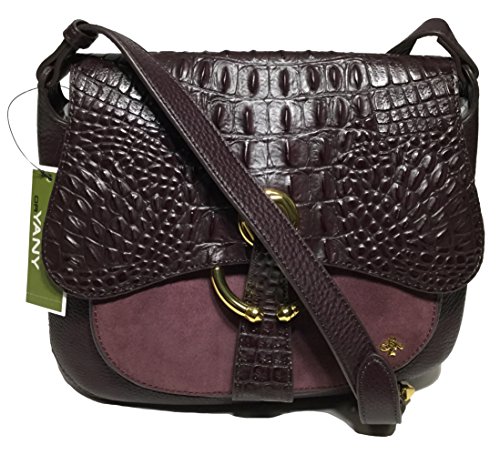 orYANY Woman’s Leather/Suede Cross Body, Eggplant