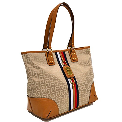 Tommy Hilfiger Tote Purse With Signature Stripe