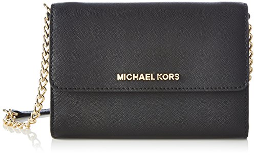 MICHAEL Michael Kors Women’s Jet Set Large Phone Cross Body Bag, Black, One Size