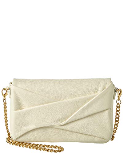 Halston Heritage Grace Small Box Convertible Leather Clutch