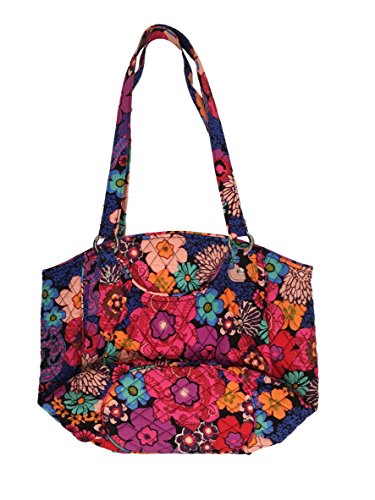 Vera Bradley Glenna Shoulder Bag, Signature Cotton (Floral Fiesta)