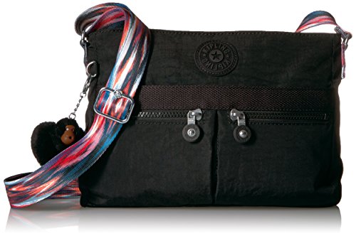 Kipling Women’s Angie Solid Convertible Crossbody Bag, black