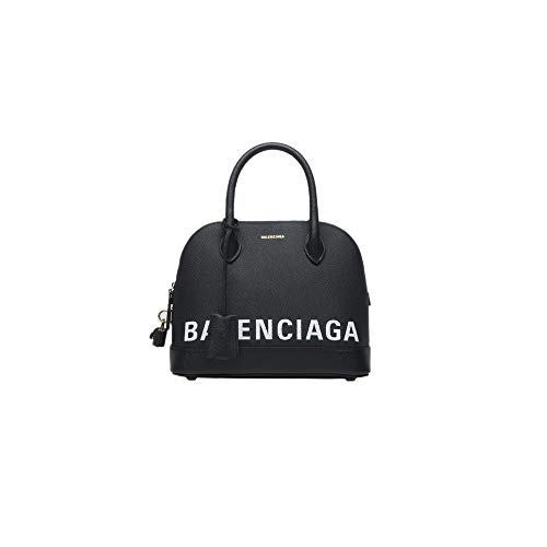 Balenciaga Women’s VILLE Top Handle Black Leather Handbag