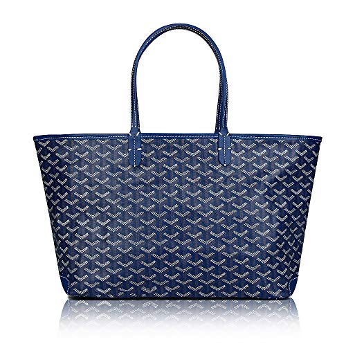 Stylesty Designer Shopping PU Tote Bag Set, Fashion Women Shoulder Handbags with Key Ring (Medium, Borland1)