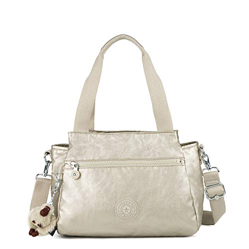 Kipling Elysia Metallic Handbag One Size Cloud Grey Metallic