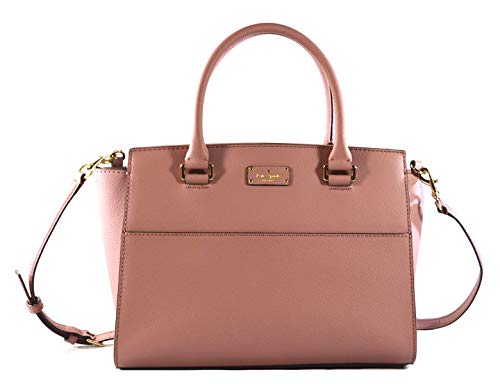 Kate Spade Lana Grove Street Leather Women’s Medium Crossbody Bag Purse Handbag, Dusty Peony
