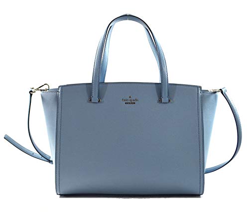 Kate Spade Geraldine Patterson Drive Leather Convertible Crossbody Bag Tote Purse Handbag, Blue Dawn