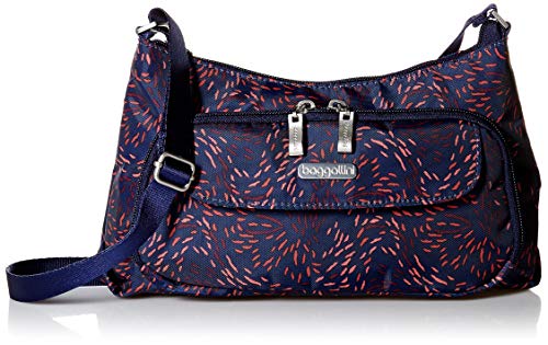 Baggallini Everyday Crossbody Bag – Stylish, Lightweight Purse With Built-In Wallet and Adjustable Strap
