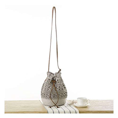 Viet’s Hand Handmade Crochet Shoulder Bag Rattan Straw Handbags Bucket Bags Tote Draw String