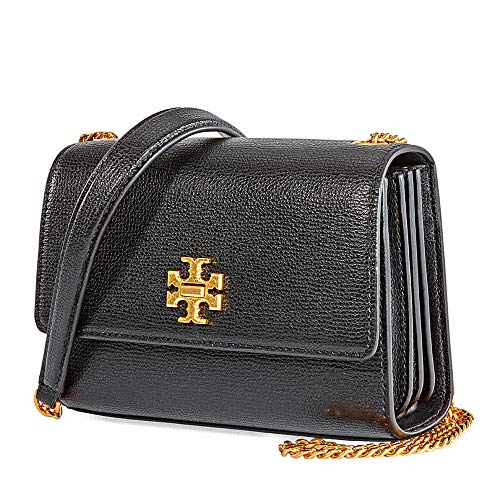 Tory Burch Kira Leather Mini Crossbody Handbag in Black