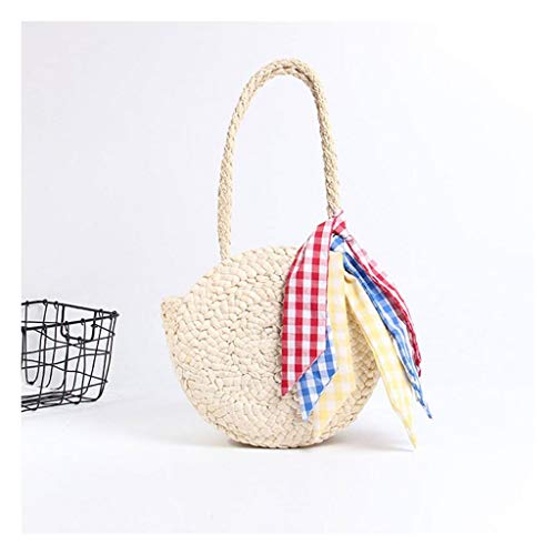 Viet’s Hand Straw Bag Rattan Handbag Circle Vintage Crossbody Handmade Kintted Shoulder Bag