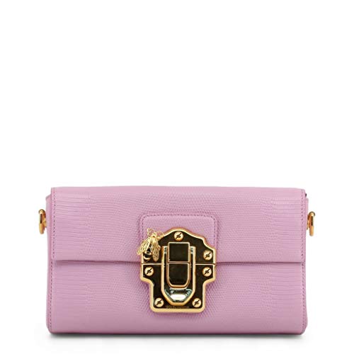 Dolce & Gabbana ♚ Pink Leather Clutch Bag Luxury Evening Fashion Handbag