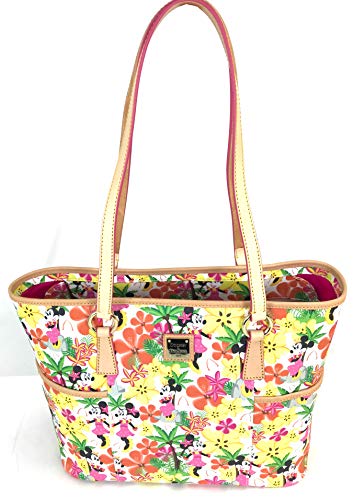 Disney Dooney & Bourke Aulani Minnie In Paradise Floral Shopper Tote Bag Purse