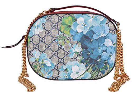 Gucci Women’s GG Blooms Coated Canvas Small Crossbody Purse