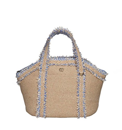 Eric Javits Luxury Fashion Designer Women’s Handbag – Squishee Covet – Peanut Mix