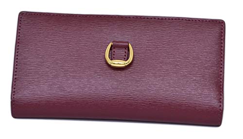 Lauren Ralph Lauren Bennington Womens Leather Card Case Slim Leather Wallet Merlot Handbags & Accessories
