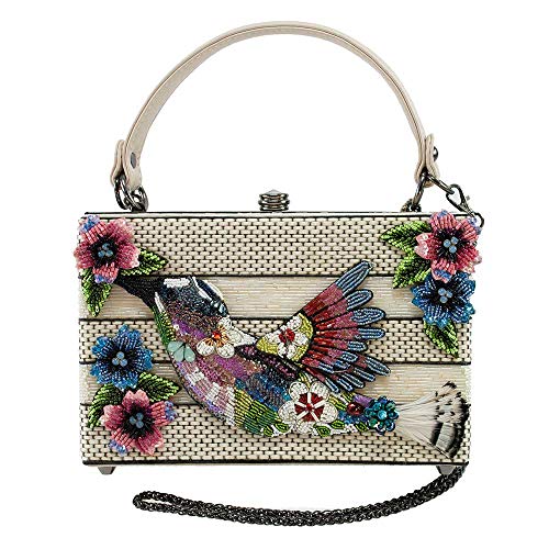 MARY FRANCES Spread Your Wings Embellished Hummingbird Top-Handle Bag