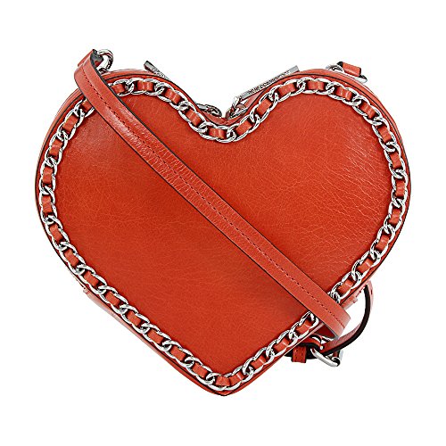 Rebecca Minkoff Chain Heart Ladies Small Leather Lilac Rose Crossbody Handbag SSP7ECHX26