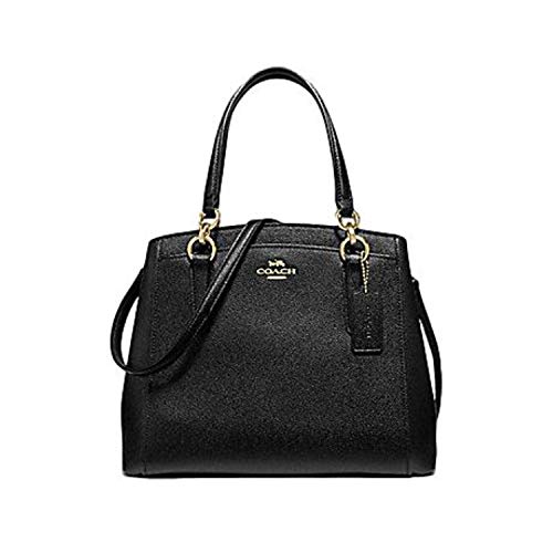 Coach Crossgrain Leather Minetta Crossbody Handbag IM/BLK Black