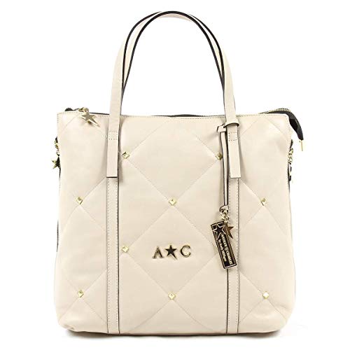 Andrew Charles Womens Handbag Beige YAZMIN – Made in Italy – 100% Original