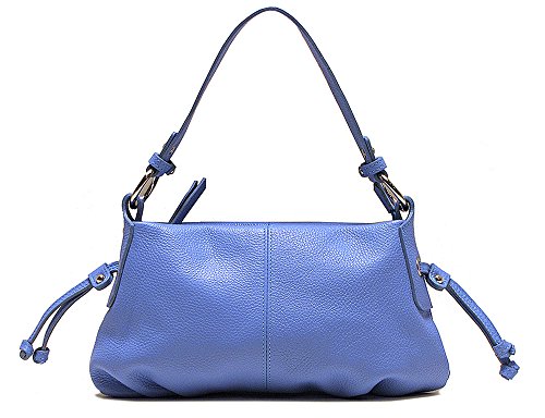Milano Women’s Leather Satchel Handbag in Blue