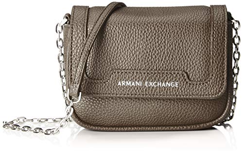 A|X Armani Exchange Chain Strap Small Crossbody Bag, Taupe 292