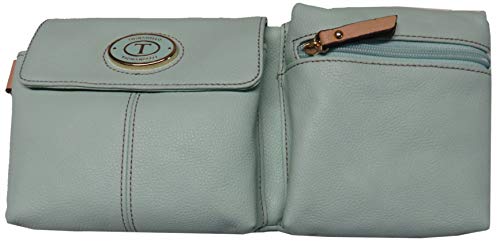 Tignanello Leather All Day Long Belt Bag Crossbody Mint