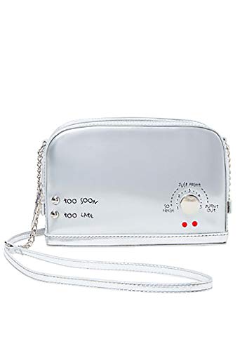 Betsey Johnson Kitsch A Toast To You Crossbody Bag in Silver