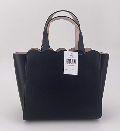 Kate Spade Women’s Magnolia Street Mini Mina Leather Satchel Handbag, Black, 11″x8″x5″