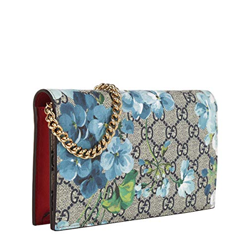 Gucci Womens Blooms Crossbody Wallet Chain Shoulder Bag 546368