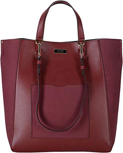 BCBG Carla Tote Handbag One Size Wine red