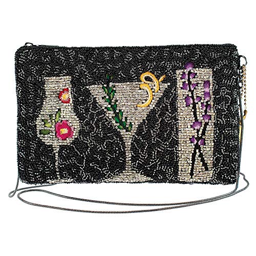 Mary Frances After Hours, Beaded Botanical Cocktails Crossbody Phone Bag