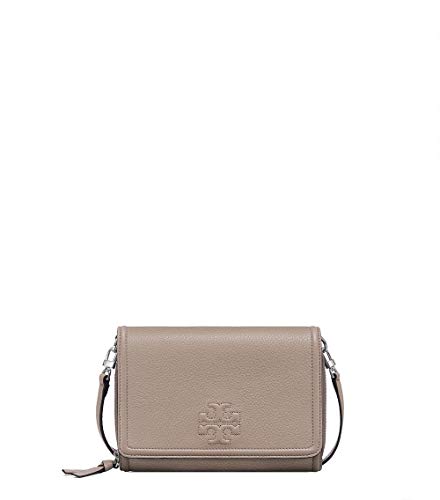 Tory Burch 55734 Thea Flat Wallet Shoulder Gray French Gray