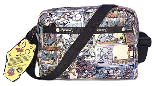 LeSportsac Tom and Jerry, Comic Daniella Crossbody Handbag, Style 2434/Color K778 (Retro comic strip)