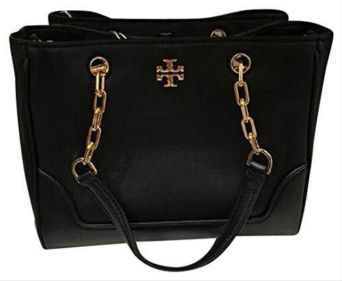 Tory Burch 56969 Small Carter Black Leather Tote
