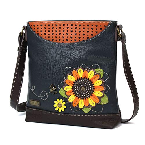Chala Handbags Sunflower Sweet Messenger Bag Purse, Flower Lover