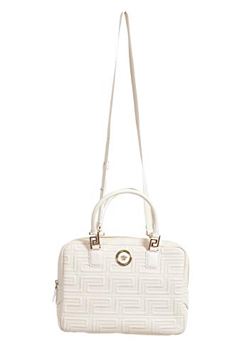 Versace 100% Leather White Women’s Handbag Shoulder Bag