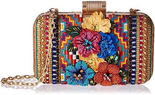 Mary Frances Jubilee Embellished Floral and Geometric Crossbody Handbag, Multi