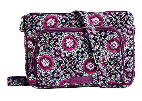 Vera Bradley Iconic RFID Little Hipster in Lilac Medallion, Signature Cotton