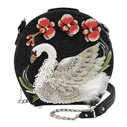 MARY FRANCES Grace Embellished Swan Crossbody Handbag
