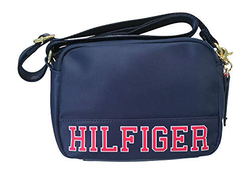 Tommy Hilfiger Signature Small Crossbody Adjustable Strap Handbag Navy Blue