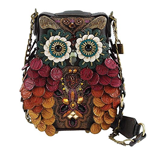 Mary Frances Wise Embellished Owl Handbag