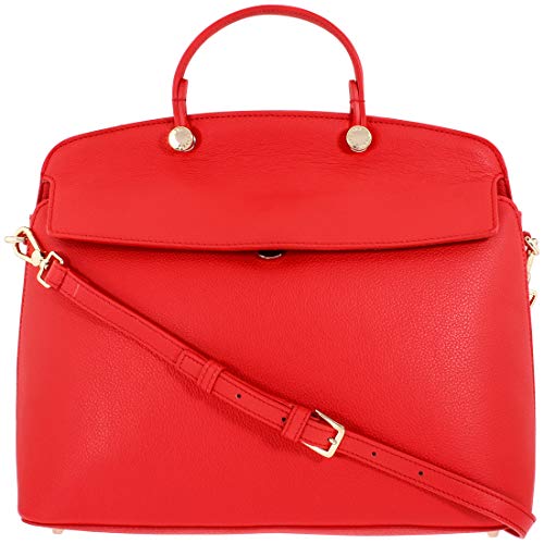 Furla My Piper Ladies Medium Red Kiss Leather Top Handle Crossbody Bag 1008813