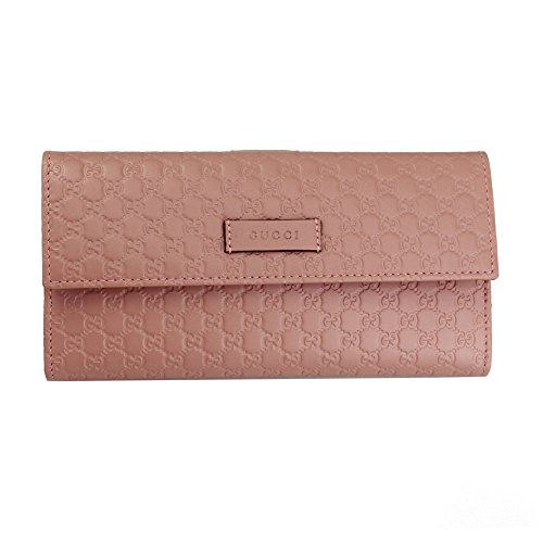 Gucci Micro Guccissima Pink Leather Long Wallet 449393 Bmj1g 5806